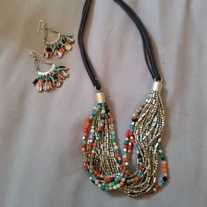 Necklace and earring set